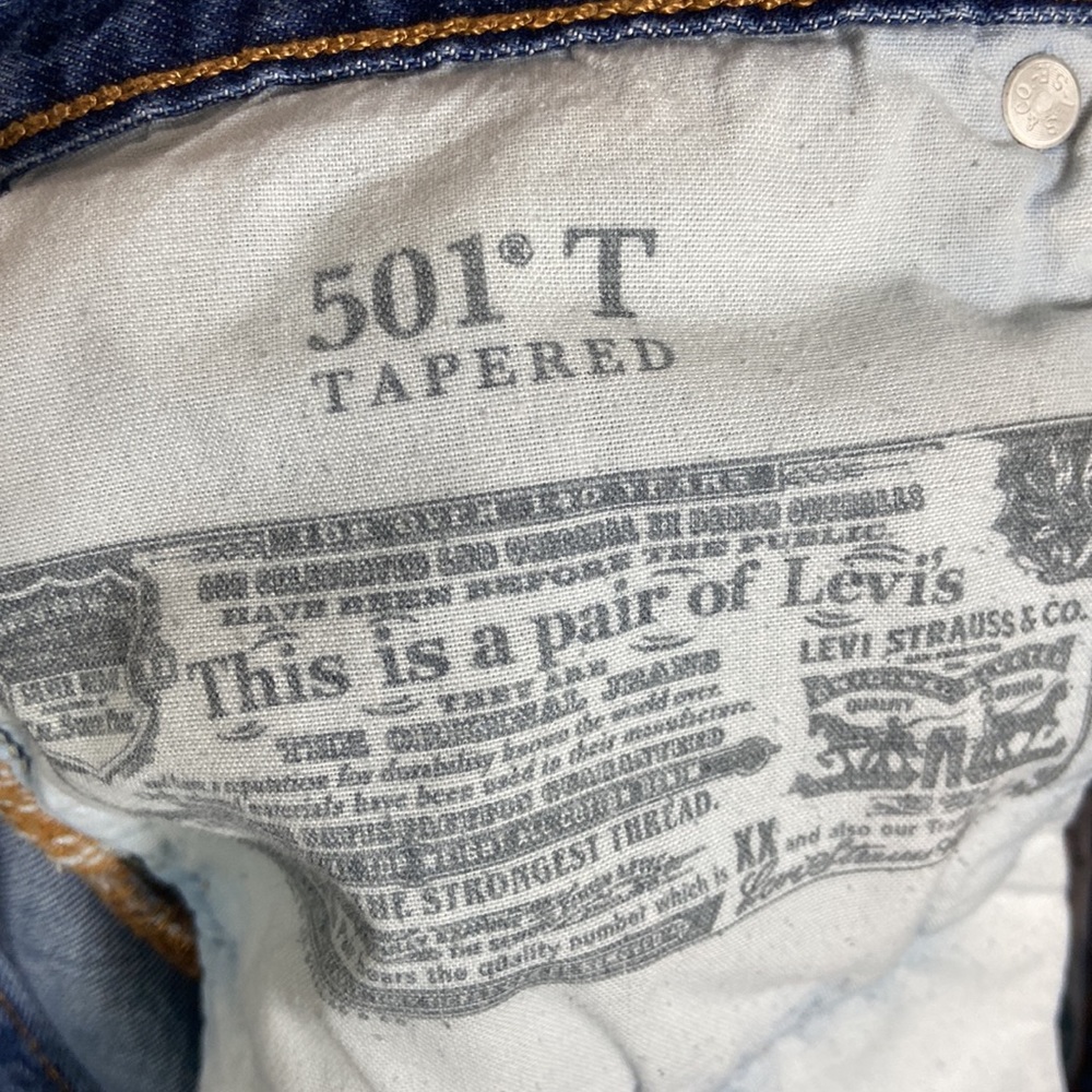 Levi's 501 tapered Leg crop Jeans 27 x 28 - Picture 10 of 10